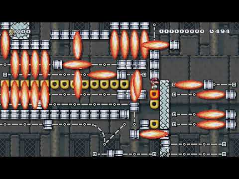 火炎危険!歩き続ければ安全keep walking上行けたら凄い by ゆいと♪Z♪ - Super Mario Maker - No Commentary 1bl