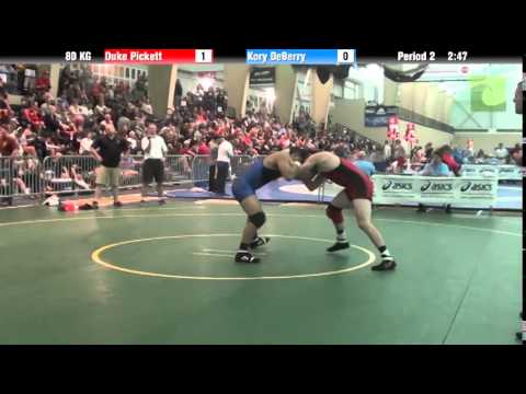 Men`s Freestyle 80 KG Duke Pickett vs. Kory DeBerry