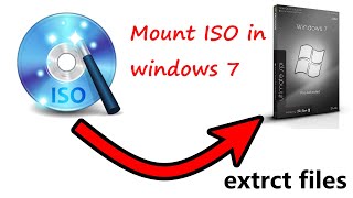 Mount ISO in windows 7 and below version