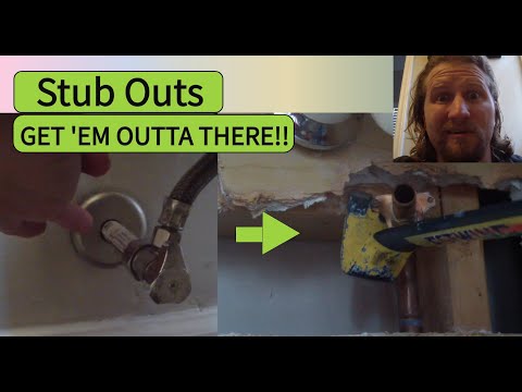 Stub Out Removal Replacement Diy Pex Repipe