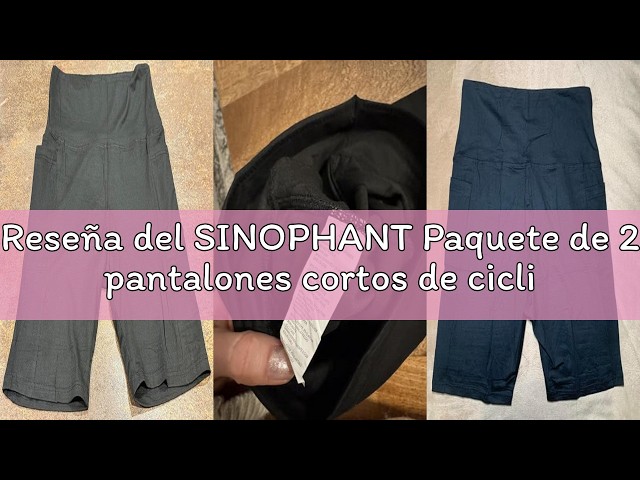 Vídeo relacionado con SINOPHANT Leggins Cortos Mujer Cintura Alta 3/4 Pantalones Deportivos Capri Mallas Deporte 1 negro L-XL