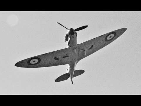 ONLY MK2 SPITFIRE "BATTLE OF BRITAIN" VETERAN IN THE WORLD + BAGPIPE TRIBUTE TIBENHAM FLY-IN - 2015
