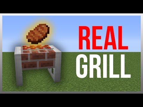 Minecraft 1.12: Redstone Tutorial - Working Grill!