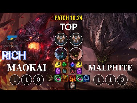 DYN Rich Maokai vs Malphite Top - KR Patch 10.24