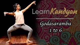 Godasaramba 1 to 6 - Learn Kandyan Dance - Step By Step ( Demonstrated in English)