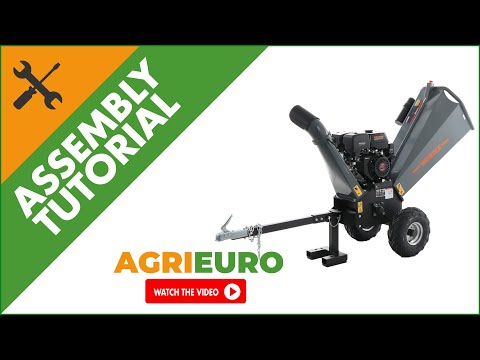 Wortex D420/120L-E Petrol Garden Shredder - Loncin G420F with electric start - Assembly tutorial