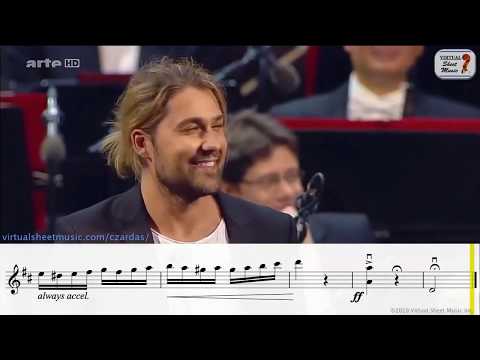 Czardas by V.Monti - David Garrett - Sheet Music Play Along