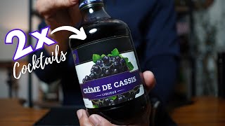 2x CREME DE CASSIS Cocktails ★ One Shaken & One Stirred