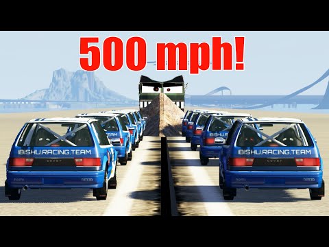 Cars Brutal Speed Crash Test - BeamNG DRIVE