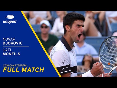 Novak Djokovic vs Gael Monfils Full Match | 2010 US Open Quarterfinal