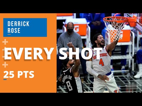 Every Derrick Rose Shot Attempt vs. Clippers 5/9/21