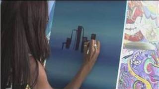 Painting With Acrylics : How to Paint a Skyline