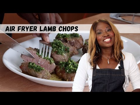 The Best Air Fryer Lamb Chops with Chimichurri Sauce