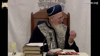 מעלת ישיבת ארץ ישראל  -  פרשת ויצא תשס"ח - מרן הרב מרדכי אליהו (הרב מרדכי אליהו זצ"ל) - התמונה מוצגת ישירות מתוך אתר האינטרנט יוטיוב. זכויות היוצרים בתמונה שייכות ליוצרה. קישור קרדיט למקור התוכן נמצא בתוך דף הסרטון