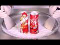 Santa Claus VS Coca Cola Ice Cream Rolls Satisfying Visual ASMR