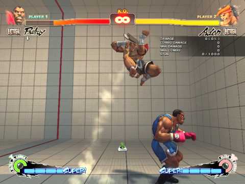 Adon U2 Unblockable Balrog, Guile, Poison