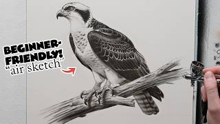 PAINT an EASY Airbrush SKETCH with Me!