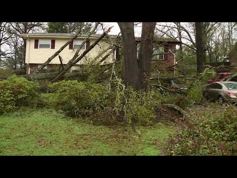 Severe storm damage in Gardendale, Alabama