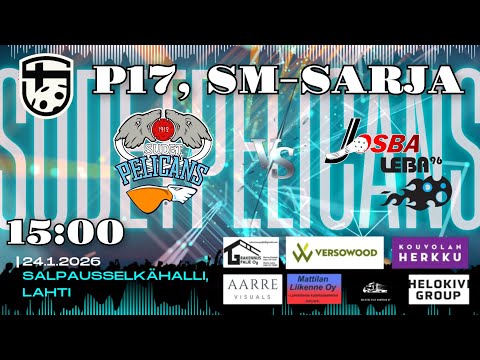 P17, SM-SARJA, SUDET/PELICANS vs. JOSBA/LEBA, klo 15:00