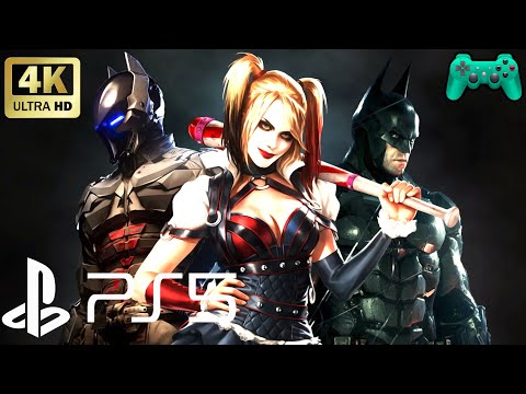 BATMAN PS5 Gameplay 4K ULTRA HD Harley Quinn DC SUPERHERO   Batman Arkham Knight