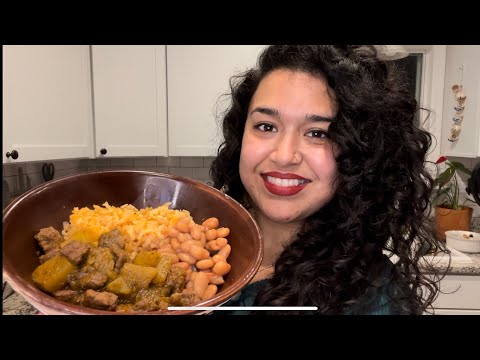 How to make Carne con Papas en Salsa Verde || Meat and Potato Stew in Poblano Sauce