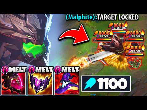 I CREATED THE STRONGEST MALPHITE ULT OF ALL-TIME! (1100 AP = MISSILE MALPHITE)