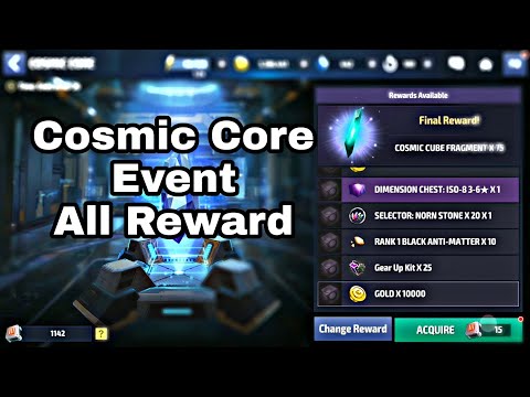 Cosmic Core Event All Reward Acquire - Marvel Future Fight