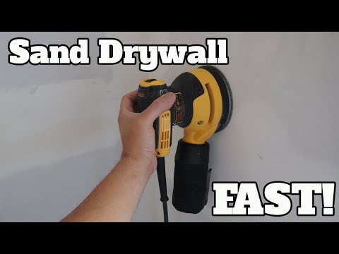 How To Sand Drywall With An Orbital Sander Fast and Easy!