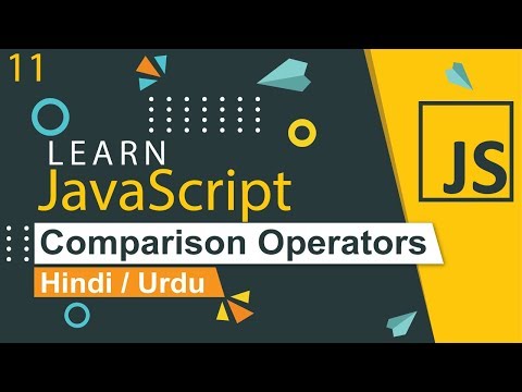 JavaScript Comparison Operators Tutorial in Hindi Urdu