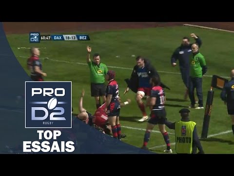 TOP Essais de la J15 – PRO D2 – Saison 2016-2017