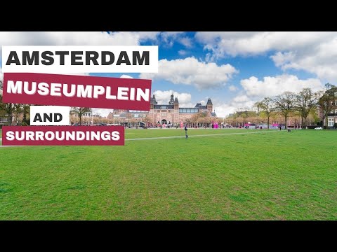 Amsterdam Museumplein Area and Surroundings -- 4K