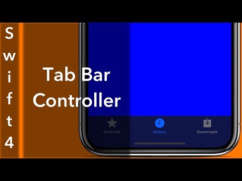 Tab Bar Controller (Swift 4 + Xcode 9.0)