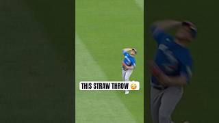 Myles Straw STUNS with game-saving throw to home for the out ???? #MLB #Toronto #BlueJays
