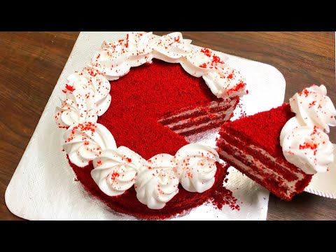 Red Velvet Cake Recipe | No Oven Cake Recipe | Red Cake Recipe | Anisha Recipe