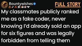 My classmates called me a try-hard at coding, having no idea I'd already sold an app for six figures