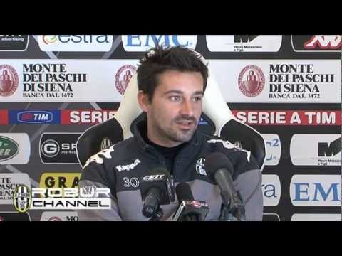 Pegolo in conferenza stampa