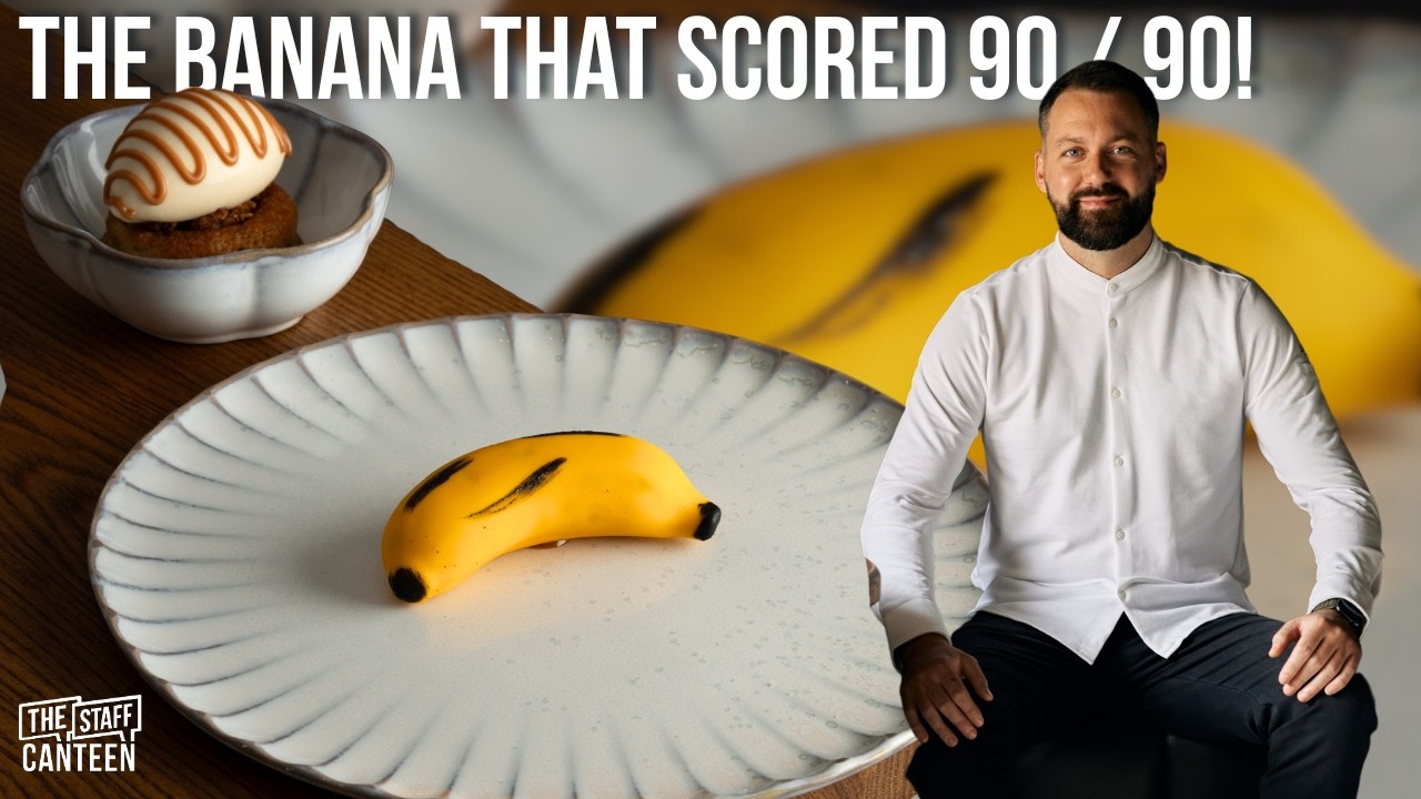 La banana dessert che ha entusiasmato critica e clienti all' Upstairs di Tom Shepherd