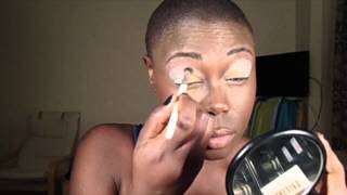 (Crazy)MakeUp Tutorial for Dark-Skinned Black Women| M.A.C Nocturnal Holiday "Black & Gold" Gift Set
