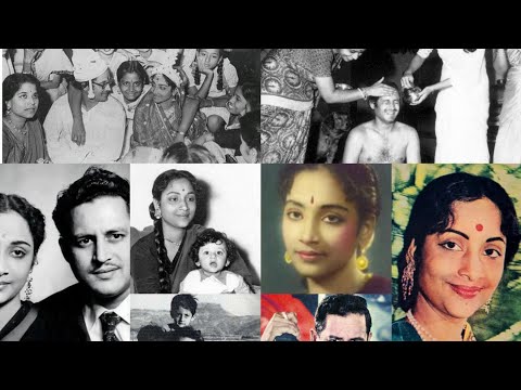 Guru Dutt &Geeta Dutt//wedding pics//family pictures//children//Rare pictures ❤️❤️