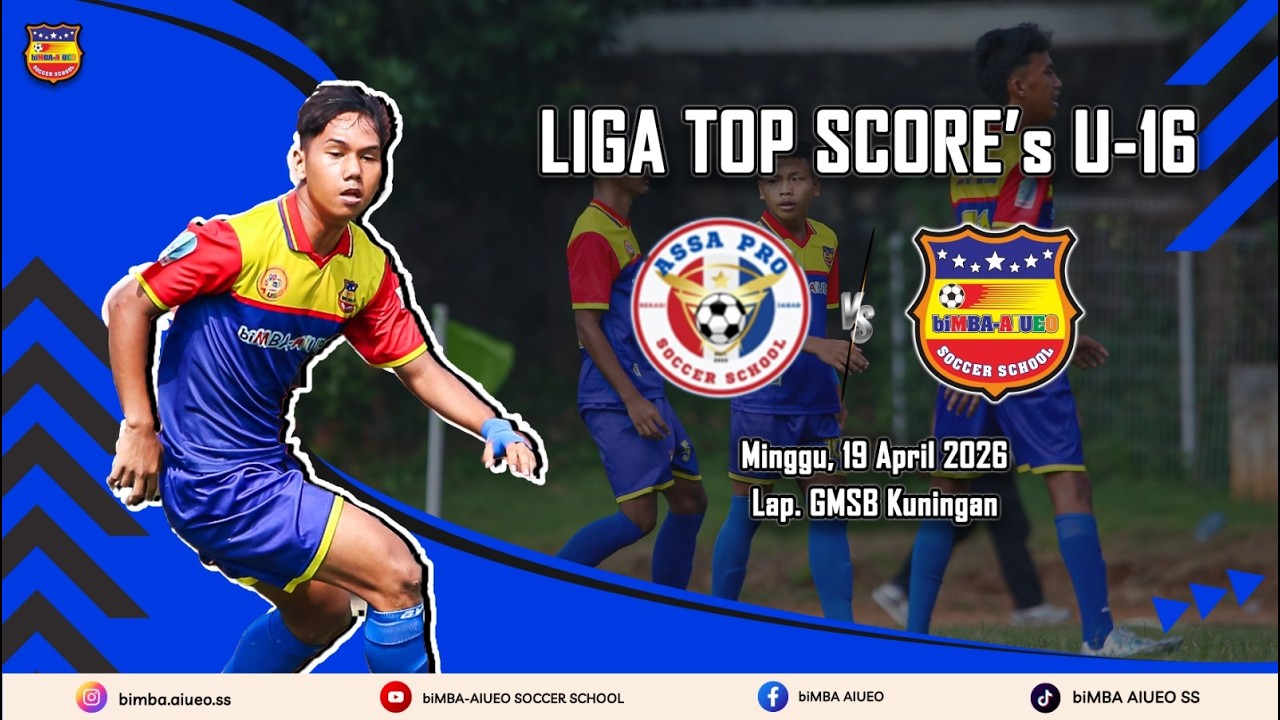 LIGA TOPSKOR JAKARTA | U-16 PEKAN 9 | ASSA PRO SS vs biMBA AIUEO SS