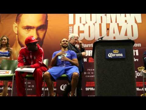 Tony Harrison - Willie Nelson talk at PBC on ESPN press conference #boxing