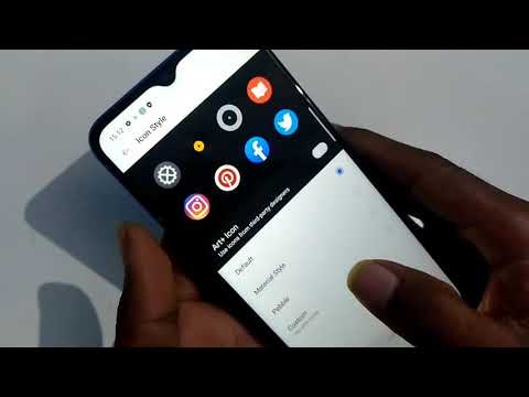 How to change app icon style in realme c3