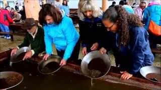 preview picture of video 'Panning for gold at Gold Dredge #8 in Fairbanks, Alaska'