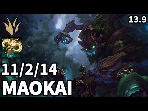 Maokai Jungle vs Zed - EUW Master | Patch 13.9
