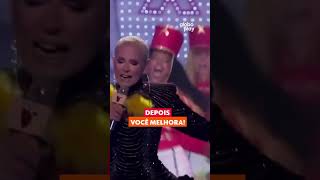 Xuxa nos ensaios do Especial Globo 60 Anos