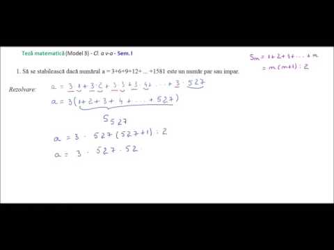 Cl  a V-a - Teza mate - Model 3 - Sem I - ex. 1