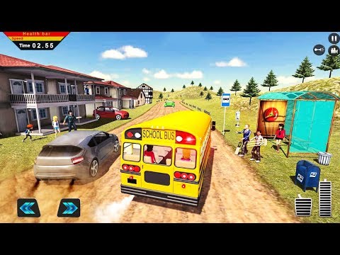Off Road Bus Goes To School - Bus Driver Simulator - Android Gameplay FHD