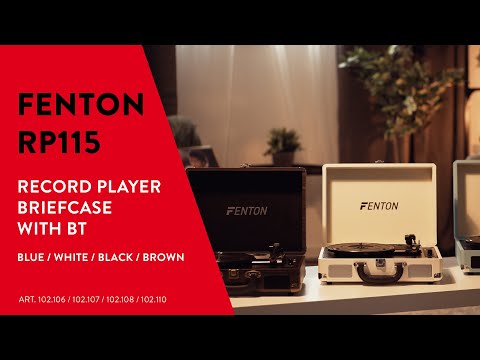 Fenton RP115C Record Player Briefcase with BT image 9