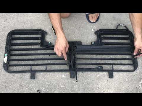 GM Silverado Sierra grill shutters mod