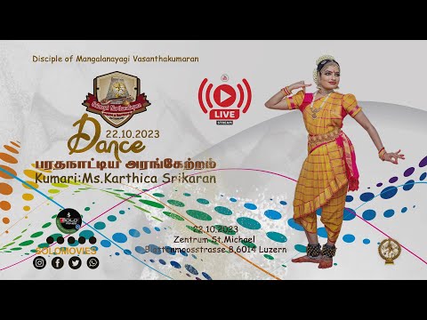 Bharatanatya "Arangetram" 22.10. 2023   Live